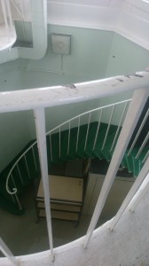 Staircase up to the roof