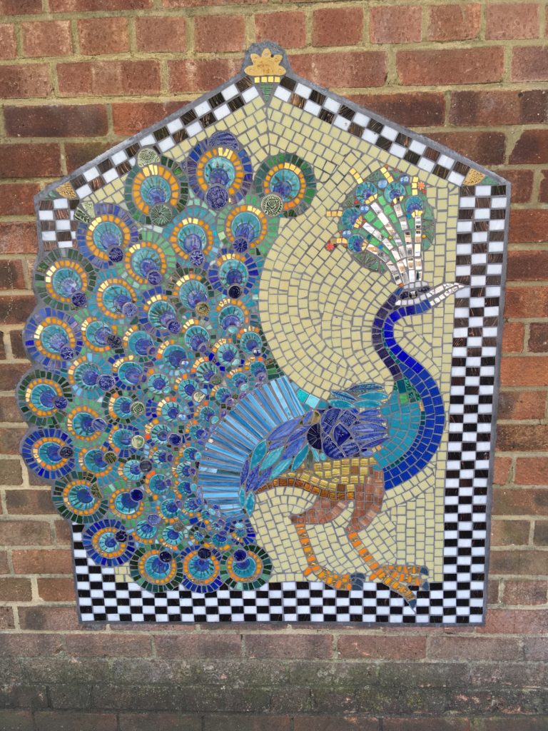 Artyface mosaic peacock