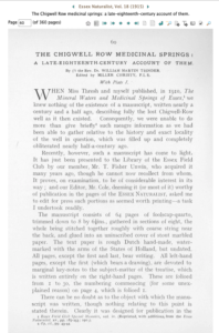 1st page of the 1915 article. Read the rest here http://www.essexfieldclub.org.uk/portal/p/Archive/s/019/o/0060